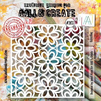 N AALL And Create Stencil 6" X6" Corollas