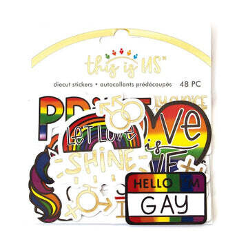 F Paperhouse This Is Us Love Is Love Diecut Stickers