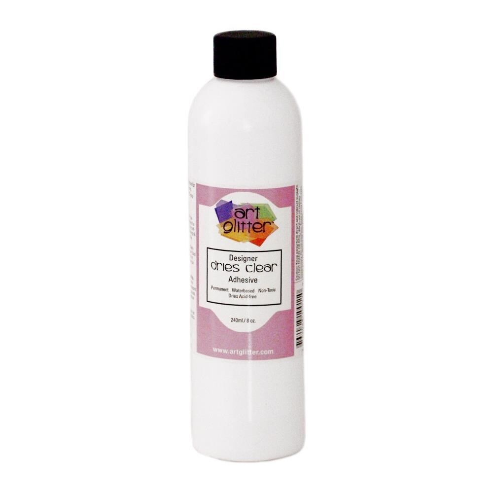 N Art Insitute Glitter Designer Dries Clear Adhesive 8oz