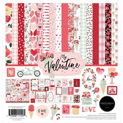 N Carta Bella Collection Kit 12" X12" My Valentine