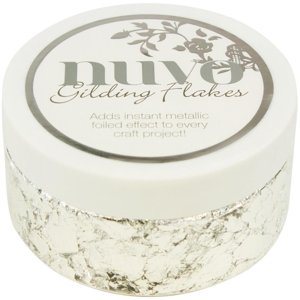 N Nuvo Gilding Flakes 6.8oz Silver Bullion