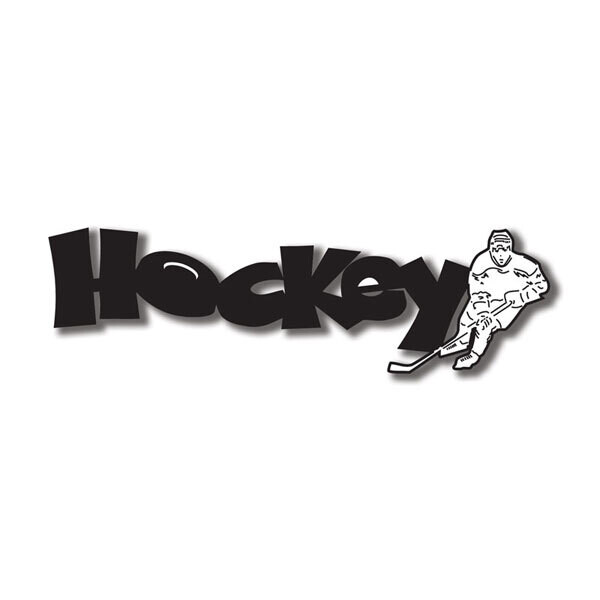 SC Hockey Word Laser Cut