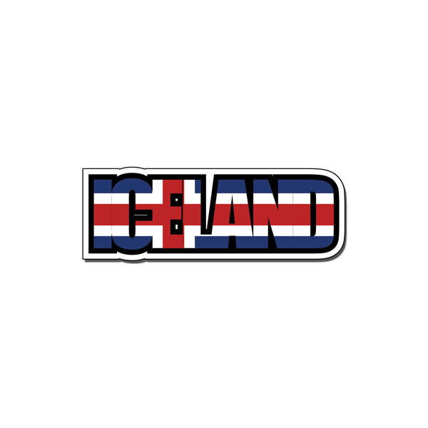 SC Iceland Flag Word Laser Cut