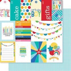N Bella Blvd Birthday Bash Double-Sided Cardstock 12&quot;x12&quot; Birthday Bash Daily Details