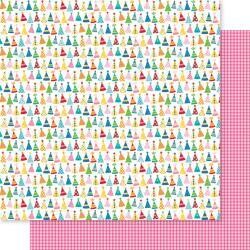 N Bella Blvd Birthday Bash Double-Sided Cardstock 12&quot; X12&quot; Hip Hip Hooray