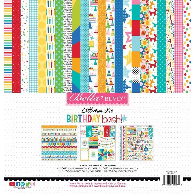 N Bella Blvd Collection Kit 12&quot;X12&quot; Birthday Bash