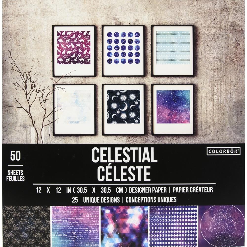 N Colorbock Designer Paper 12&quot; X 12&quot; Celestial