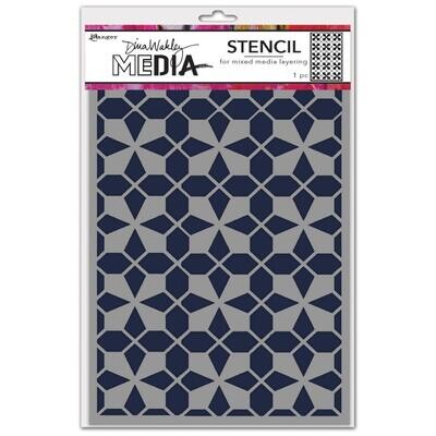 N Dina Wakley Media Stencils 9"X6" Tile Floor