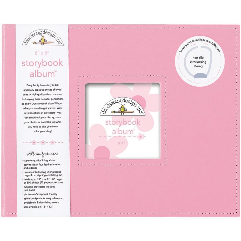 N Doodlebug Storybook D-Ring Album 8&quot; X8&quot; Cupcake