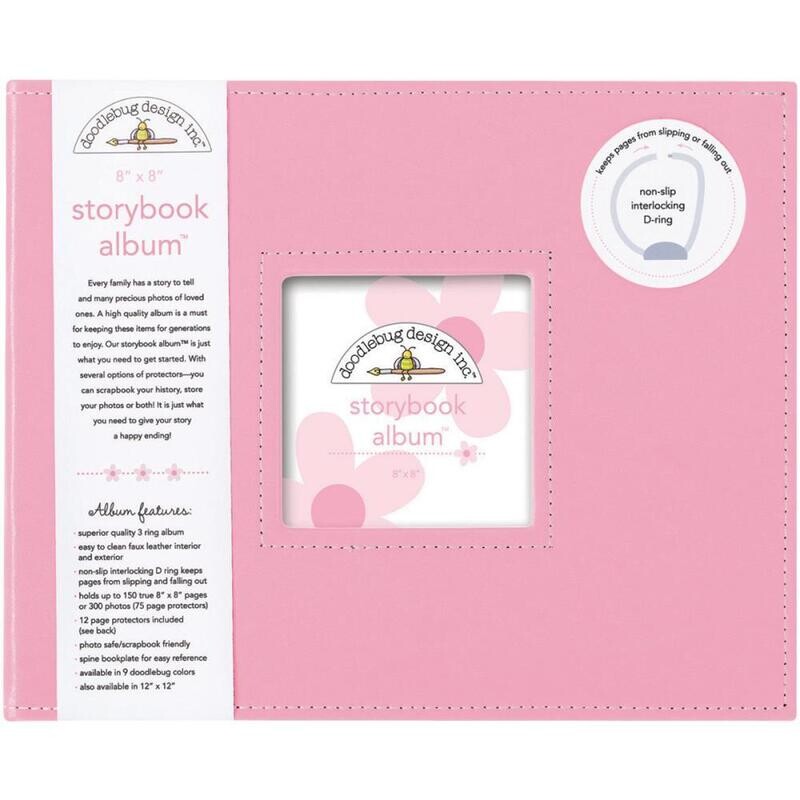N Doodlebug Storybook D-Ring Album 8&quot; X8&quot; Cupcake