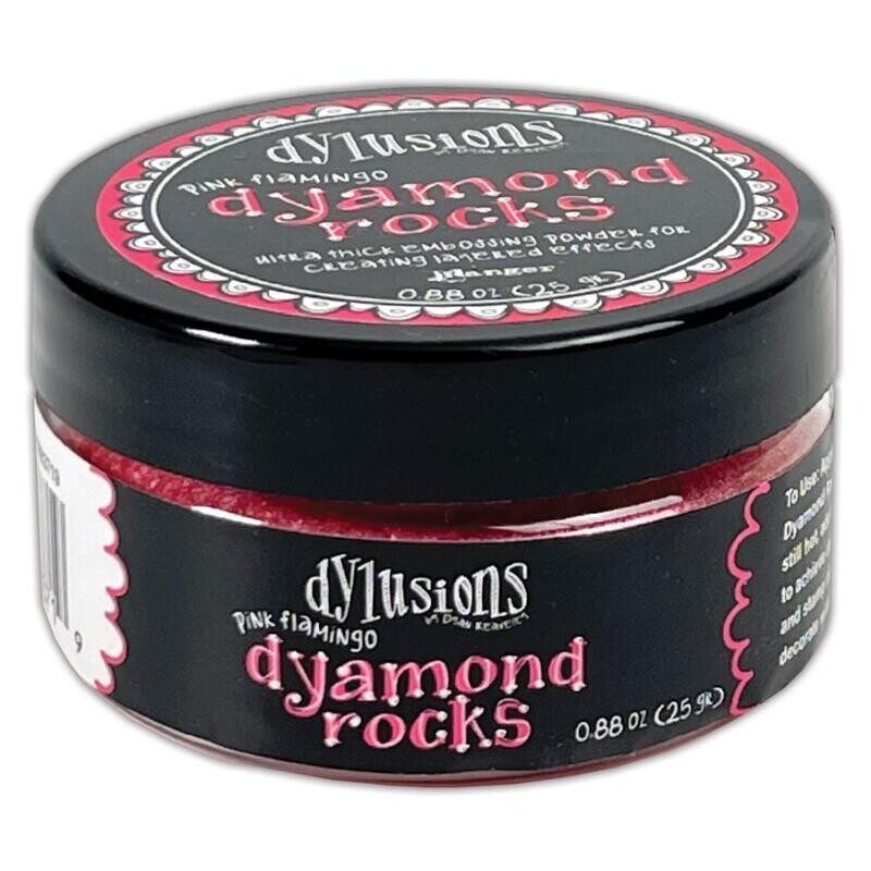 N Dyan Reaveley Dylusions Dyamond Rocks Pink Flamingo