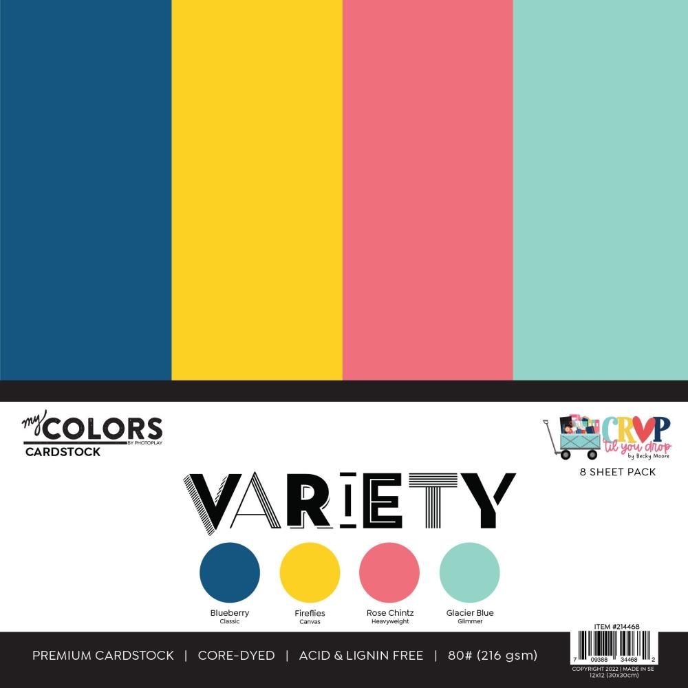 N PhotoPlay Cardstock Variety Pack 8/Pkg Crop &#39;Til You Drop