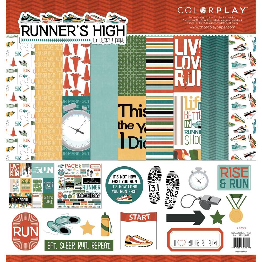 N PhotoPlay Collection Pack 12&quot; X12&quot; Runner&#39;s High