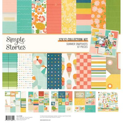 N Simple Stories Collection Kit 12&quot; X12&quot; Summer Snapshots