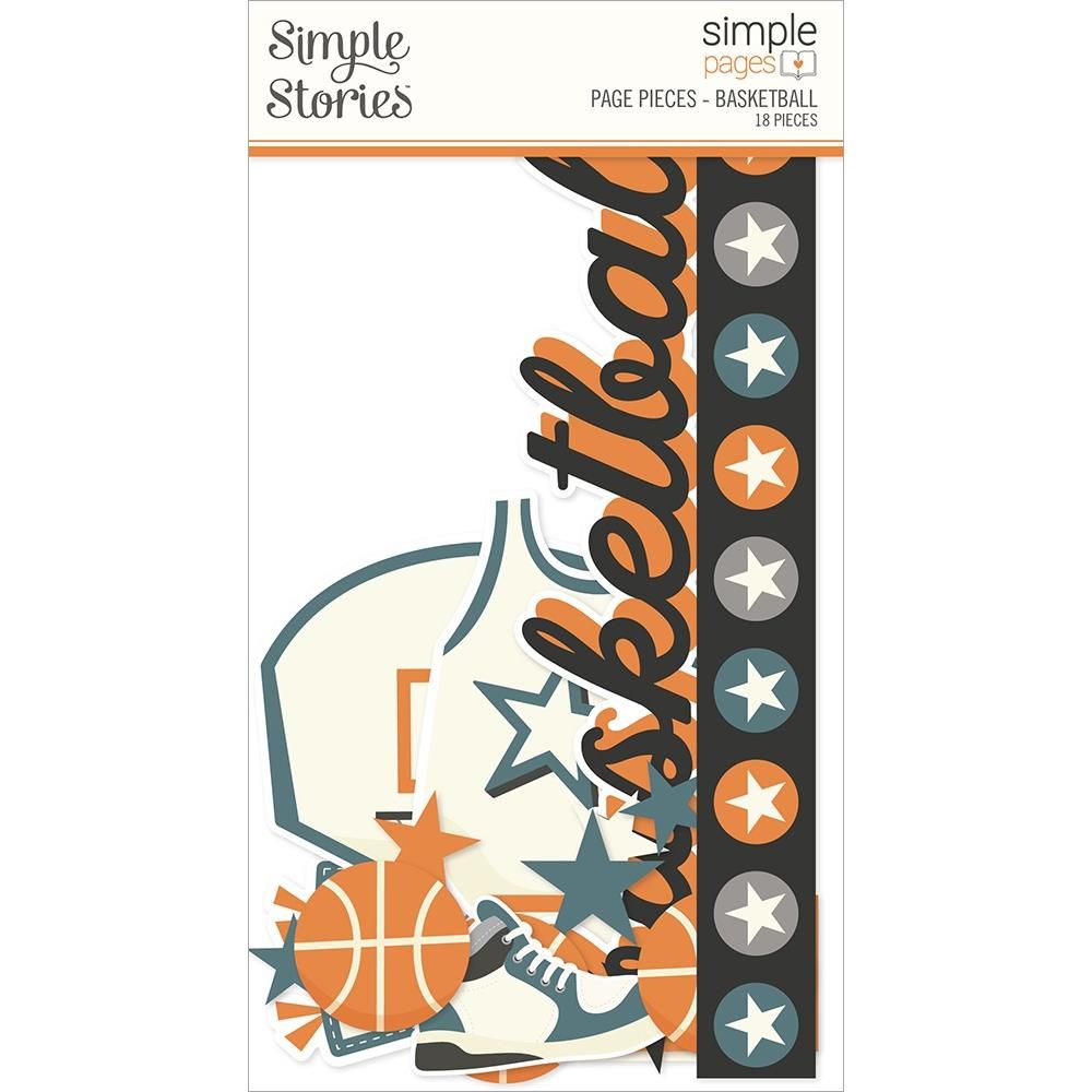 N Simple Stories Simple Pages Page Pieces Basketball