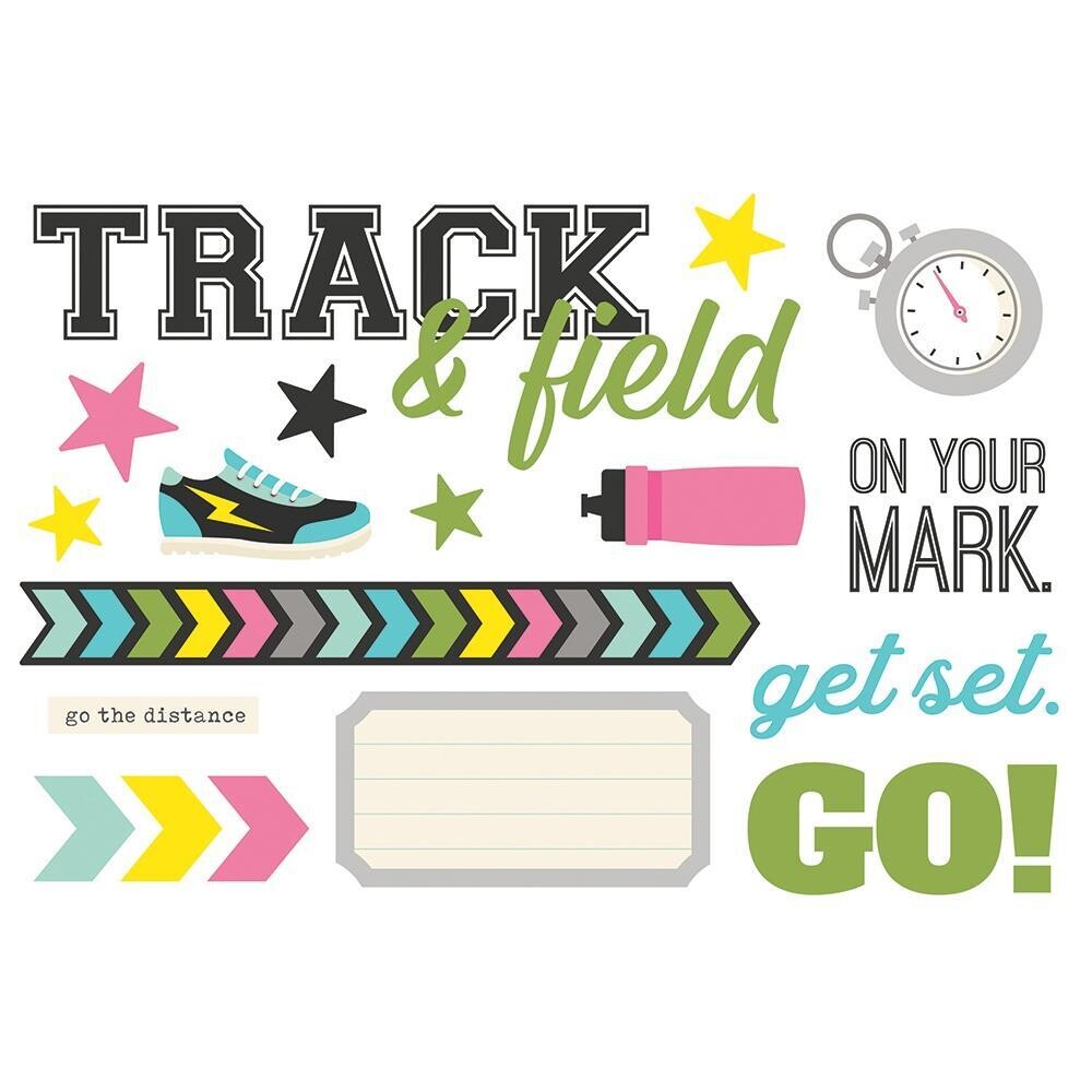 N Simple Stories Simple Pages Page Pieces Track &amp; Field