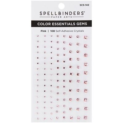 N Spellbinders Color Essentials Gems 108/Pkg Pink Mix
