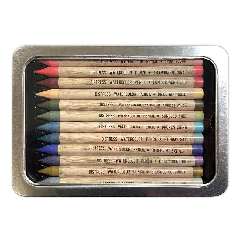 N Tim Holtz Distress Watercolor Pencil 12/Pkg Set 6
