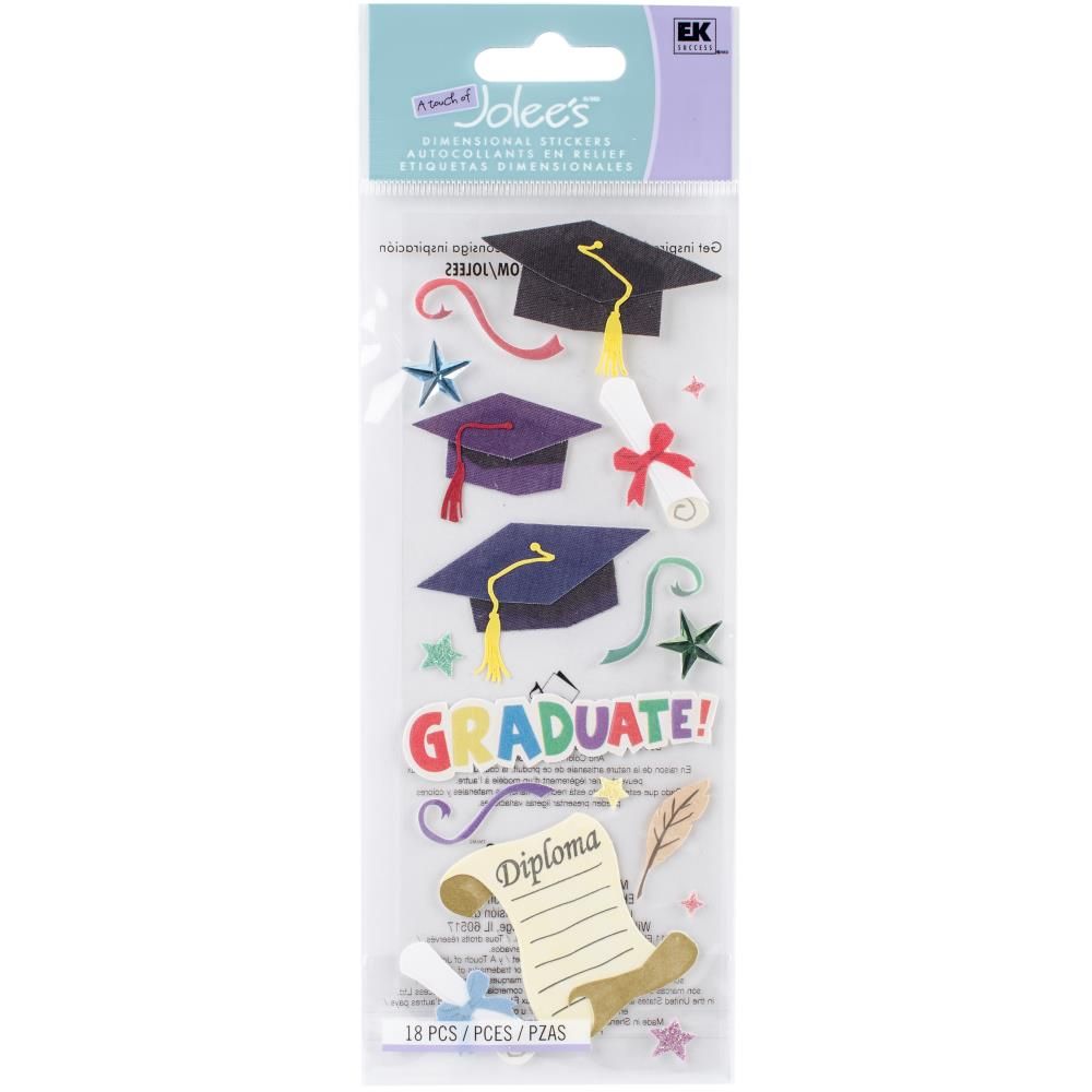 N Touch Of Jolee&#39;s Dimensional Stickers Graduation