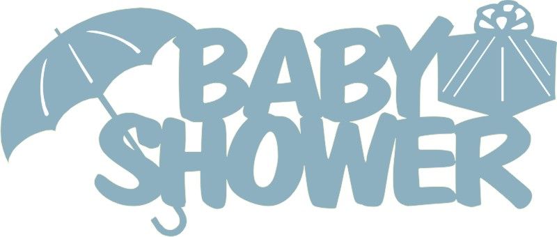 PP Baby Shower with Present -Blue