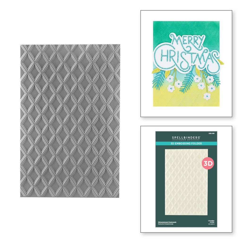 SB Beveled Diamonds 3D Embossing Folder