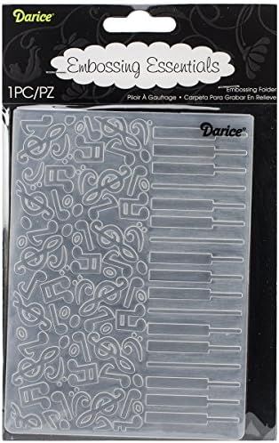 GB Darice Embossing Folder Piano Notes