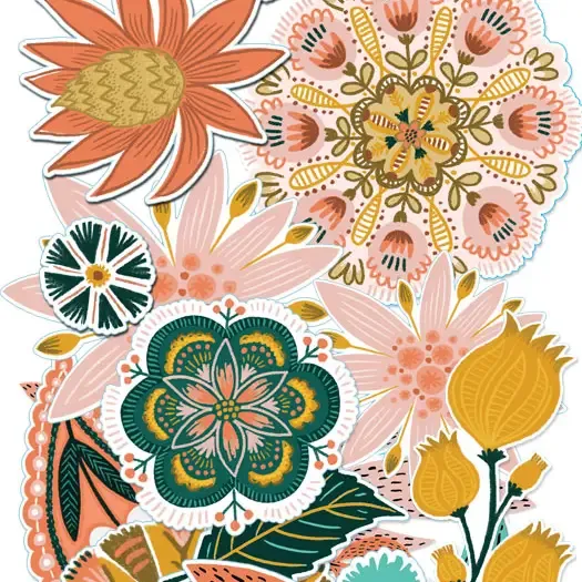 F Fancy Pants Paislees &amp; Petals- Ephemera