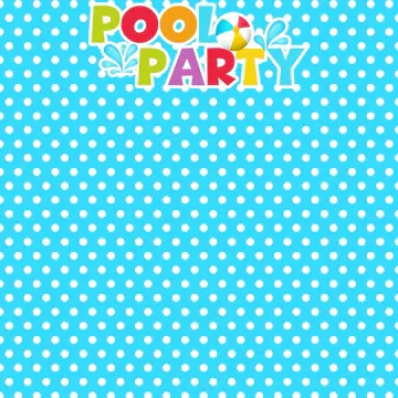 F SSC Pool Party Collection Pool Party 12x12 Double Sided Scrapbook Paper