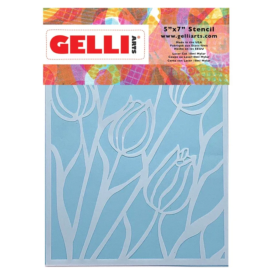 GA Gelli Arts Tulip Stencil