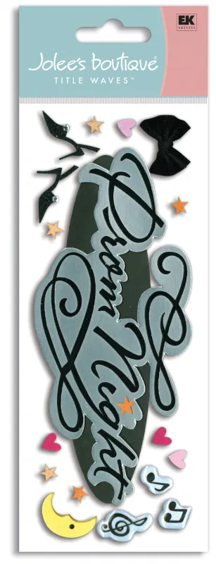 Jolee&#39;s Boutique Title Waves Dimensional Stickers Prom Night