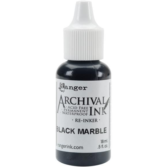 N Dyan Reaveley Dylusions Archival Reinkers Black Marble