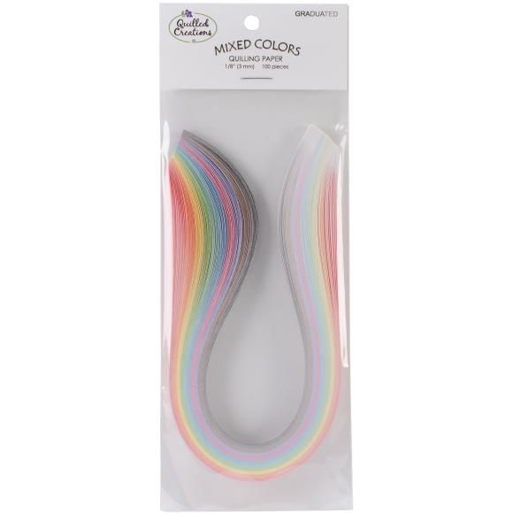N Quilled Creations Mixed Colors Quilling Paper Graduated