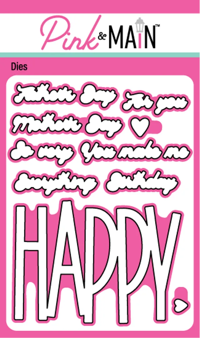 PKM Happy Hello Stamp &amp; Die Set