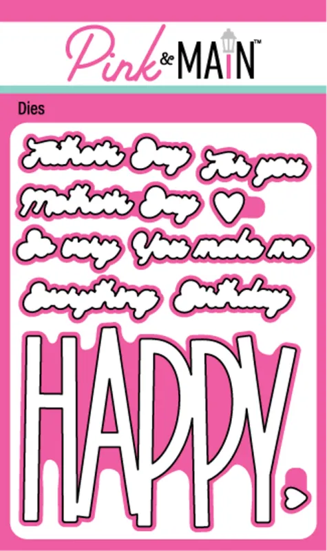 PKM Happy Hello Stamp &amp; Die Set