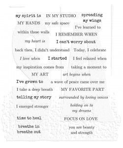 SA Danielle Mack Cling Mount Stamps-Art Journal Prompts