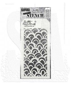 SA Tim Holtz Layering Stencil: Brush Arch - THS168