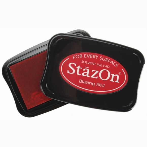 N StazOn Solvent Ink Pad Blazing Red