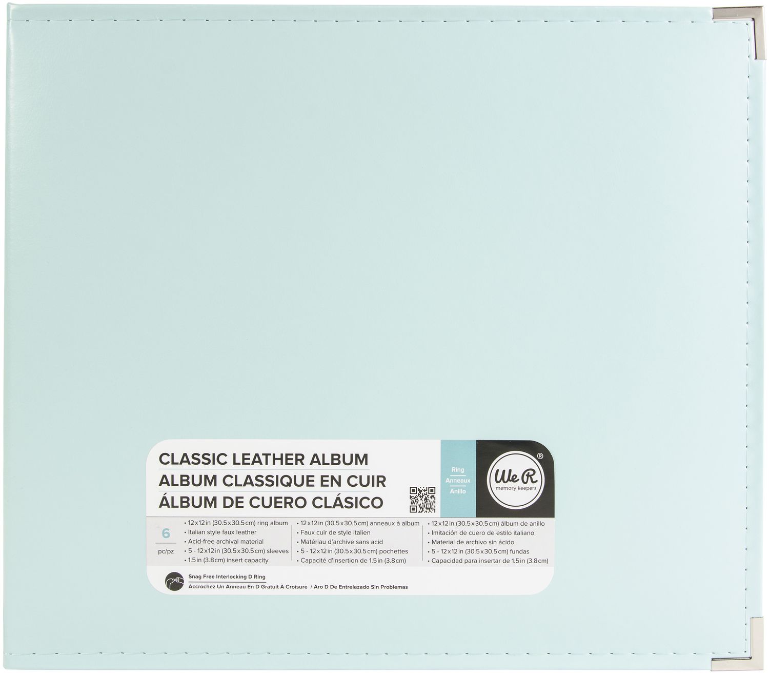 N We R Classic Leather D-Ring Album 12&quot; X12&quot; Mint