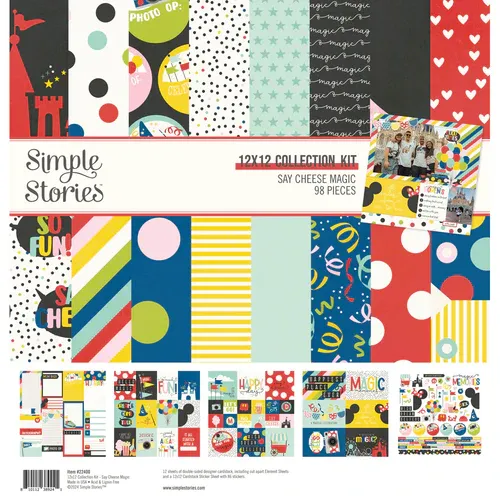 N Simple Stories Collection Kit 12&quot; X12&quot; Say Cheese Magic