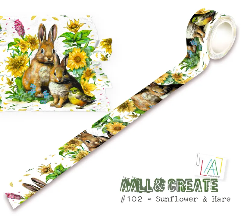 N AALL And Create Washi Tape Sunflower &amp; Hare