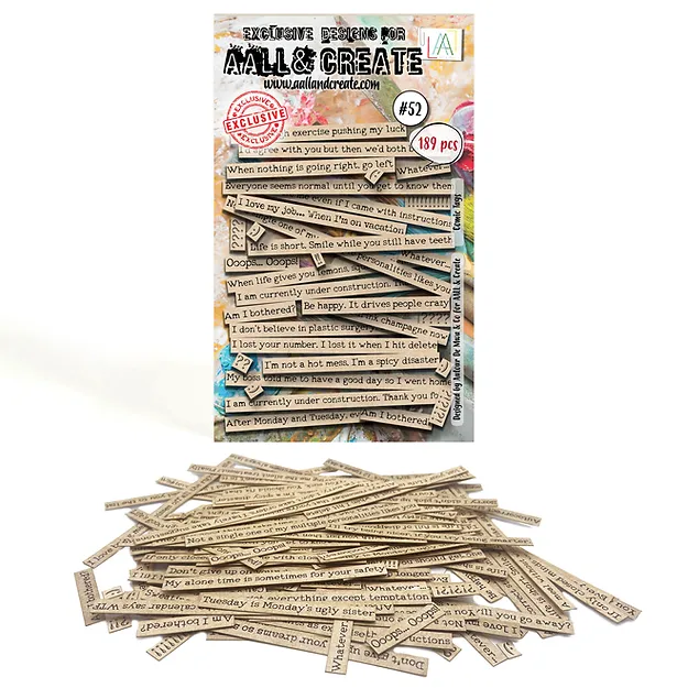 N AALL And Create Ephemera Comic Tags