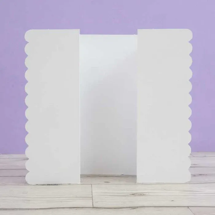 EC Luxury Shaped Card Blanks &amp; Envelopes- Scalloped Edge Gatefold