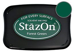 N StazOn Solvent Ink Pad Forest Green