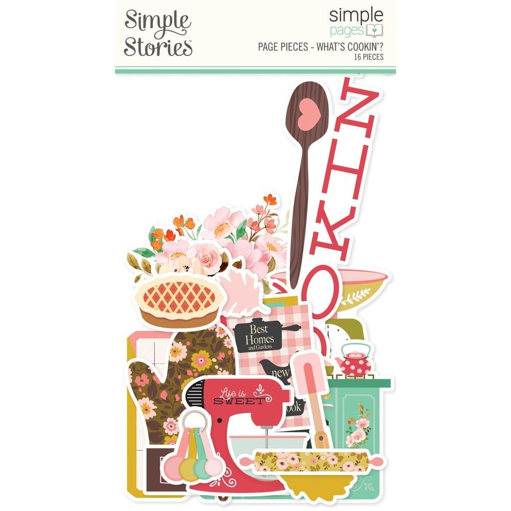N Simple Stories Page Pieces - What&#39;s Cookin&#39;