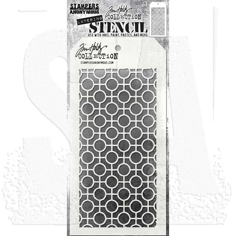SA Tim Holtz Layering Stencil Linked Circles