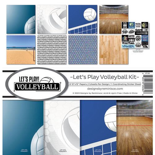 R Let&#39;s Play Volleyball Collection Kit 12x12