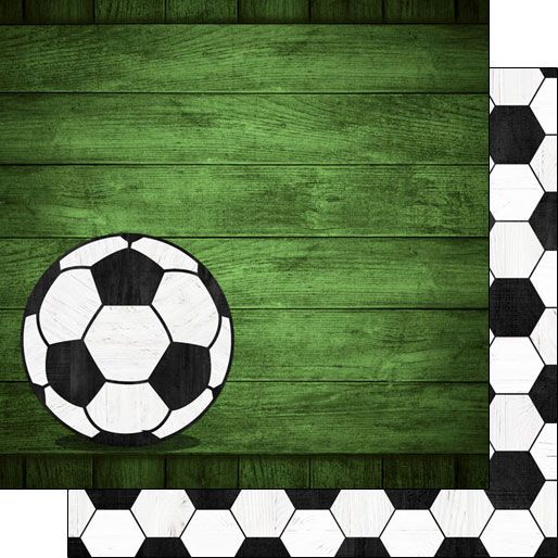 SC Soccer Wood Colored Background Double Sided