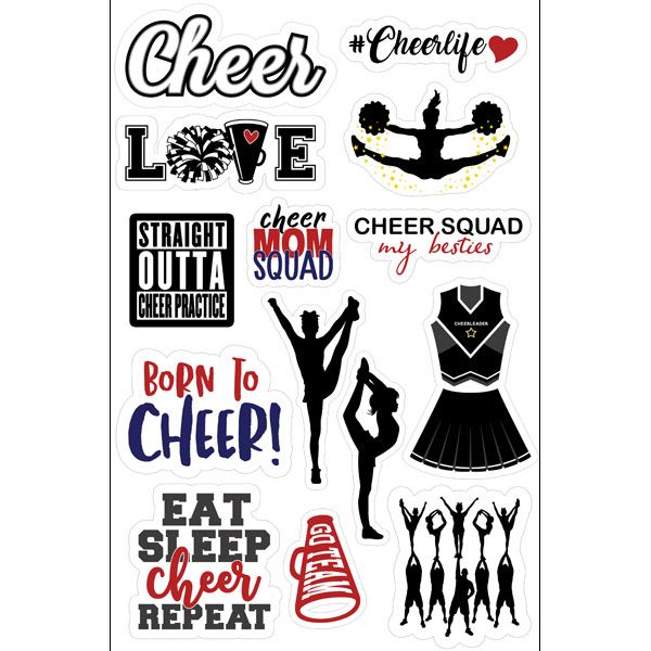 SC Cheerleading Embellishments 16 pc
