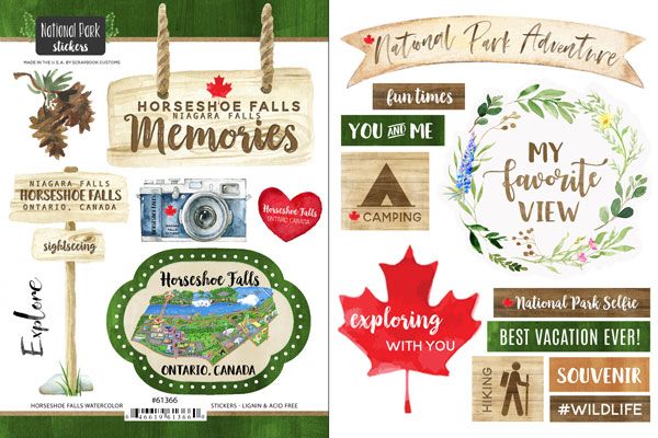 SC Horseshoe Falls NPWC Canada Sticker 2 pack