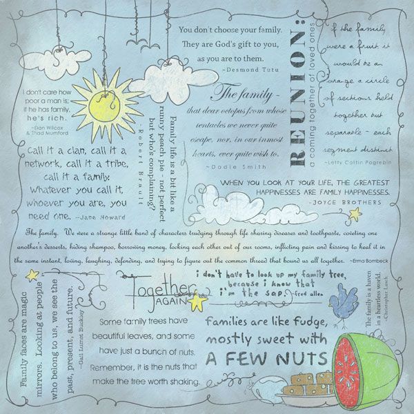 SC Family Reunion Quotes Paper